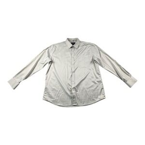 Alimens & Gentle XL Flex‎ Dress Shirt Gray Wrinkle-Resistant